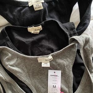 3/ $20 cropped tanks for Garage